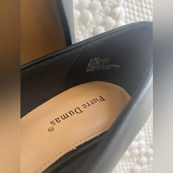 PIERRE DUMAS WEDGE HEEL EMBELLISHED DRESS SHOES BLACK/GOLD  SIZE 9M - Picture 11 of 13